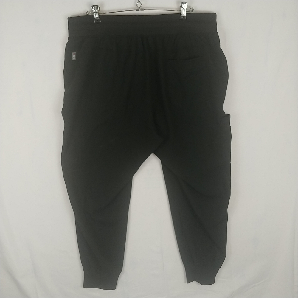 Barco Grey's Anatomy Scrub Set Women 2xl Top and Jogger Pants Black Stretch - Picture 12 of 15